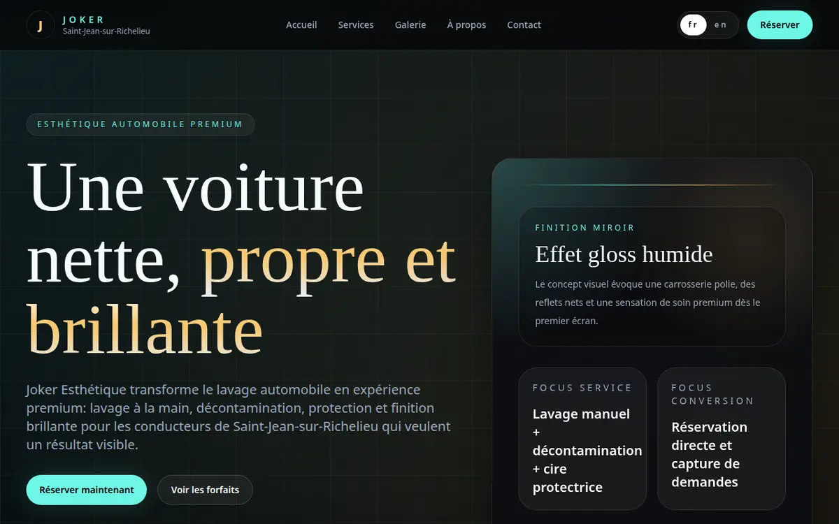 Capture du site Joker Esthétique