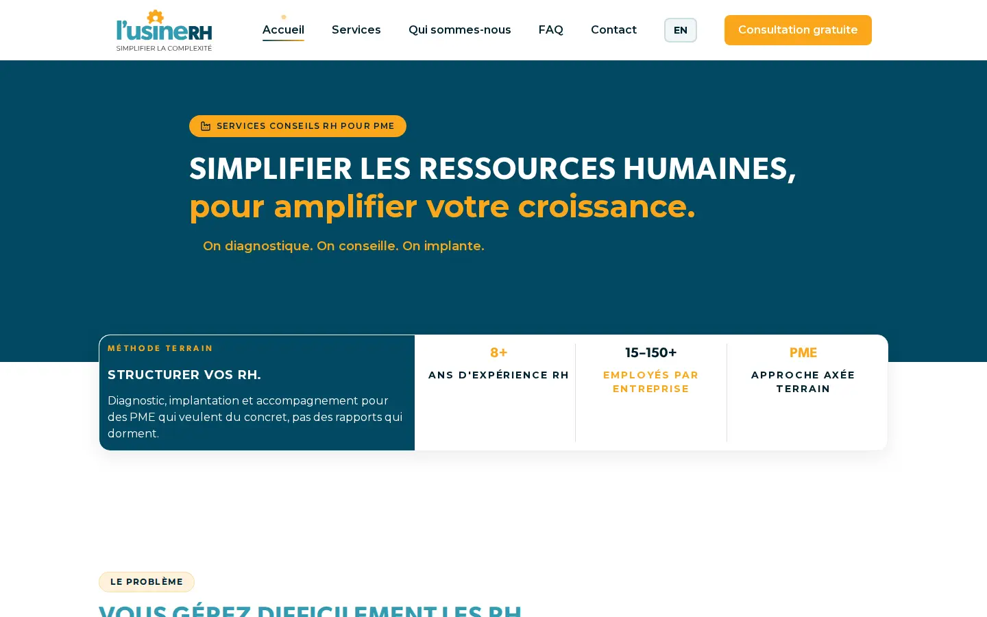 Capture du site Usine RH